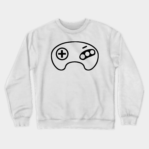 Mega Video Game Controller Retro Gaming Crewneck Sweatshirt by melisssne